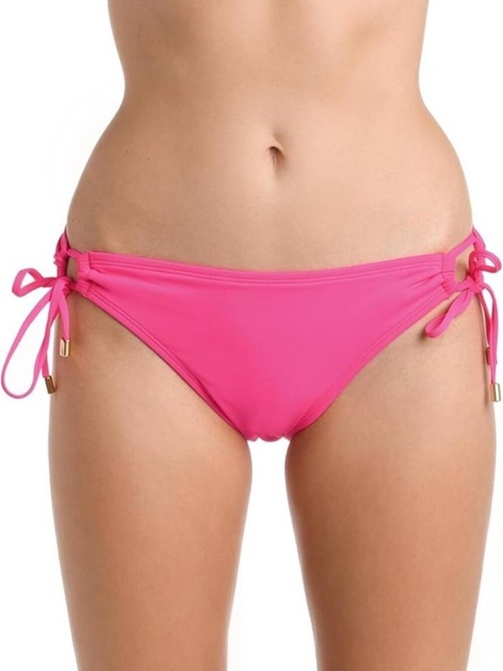 ✨LA BLANCA Island Goddess Side Tie Hipster Bottom - Pop Pink 10 NWT